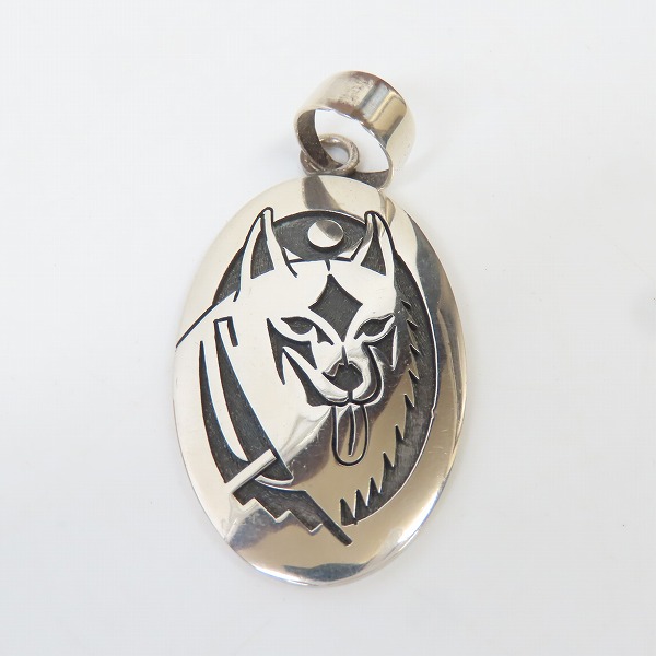 実際に弊社で買取させて頂いたHopi/ホピ族 Marcus Coochwikvia/マーカスクーチウィクヴィヤ作 コヨーテ ペンダント/トップ