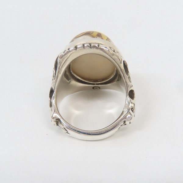 実際に弊社で買取させて頂いたALEX STREETER/アレックスストリーター エンジェルハートリング リングオブファイア K18ゴールドスター/19号の画像 3枚目