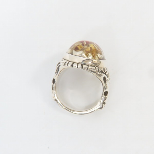 実際に弊社で買取させて頂いたALEX STREETER/アレックスストリーター エンジェルハートリング リングオブファイア K18ゴールドスター/19号の画像 5枚目