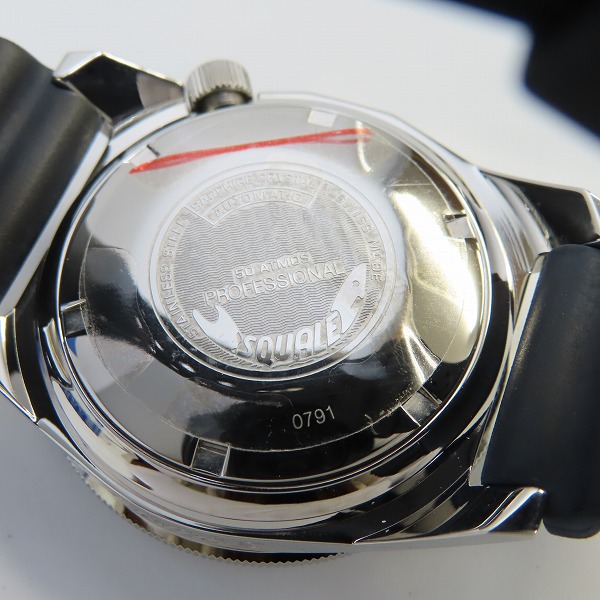 実際に弊社で買取させて頂いたSQUALE/スクワーレ 50 ATMOS PROFESSIONAL/プロフェッショナル 1521シリーズ ダイバーズ 自動巻き/腕時計の画像 4枚目