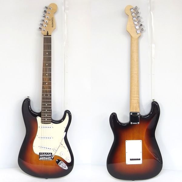 実際に弊社で買取させて頂いた★BUSKER'S/バスカーズ BSE/3TS ストラトキャスターType エレキギター ソフトケース付 の画像 1枚目