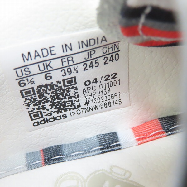実際に弊社で買取させて頂いた【未使用】Paul Smith×adidas/ポールスミス×アディダス スタンスミス マンチェスターユナイテッド HP3134/24.5の画像 5枚目