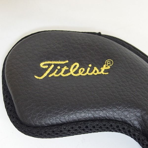 実際に弊社で買取させて頂いたTitleist/タイトリスト アイアン用ヘッドカバー #3～9,P,Sw 9個セット ブラックの画像 2枚目
