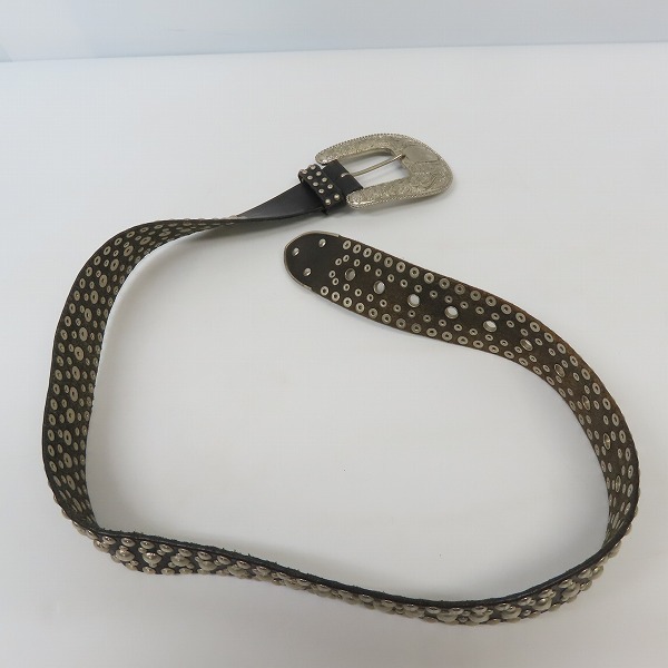 実際に弊社で買取させて頂いたHysterics/ヒステリックス スタッズ ウエスタンベルトの画像 5枚目