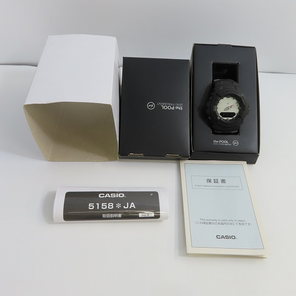 実際に弊社で買取させて頂いたG-SHOCK×the pool aoyama×Fragment Design/G-ショック×ザ プール青山×フラグメントデザイン 腕時計 G-100-1BJFの画像 6枚目