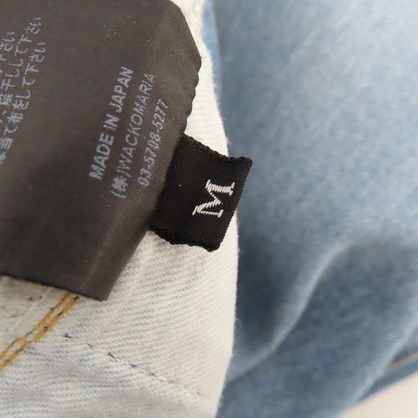 実際に弊社で買取させて頂いたMINEDENIM×WACKO MARIA/マインデニム×ワコマリア テーパードデニムパンツ MINEDENIM-WM-PT01/Mの画像 3枚目