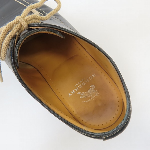 実際に弊社で買取させて頂いたBURBERRY/バーバリー レザーシューズ/24.5の画像 4枚目