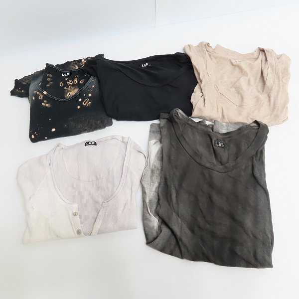 実際に弊社で買取させて頂いた【おまとめ】LGB/ルグランブルー 総柄/ダメージ加工等 半袖 Tシャツ/カットソー/ワンピース等