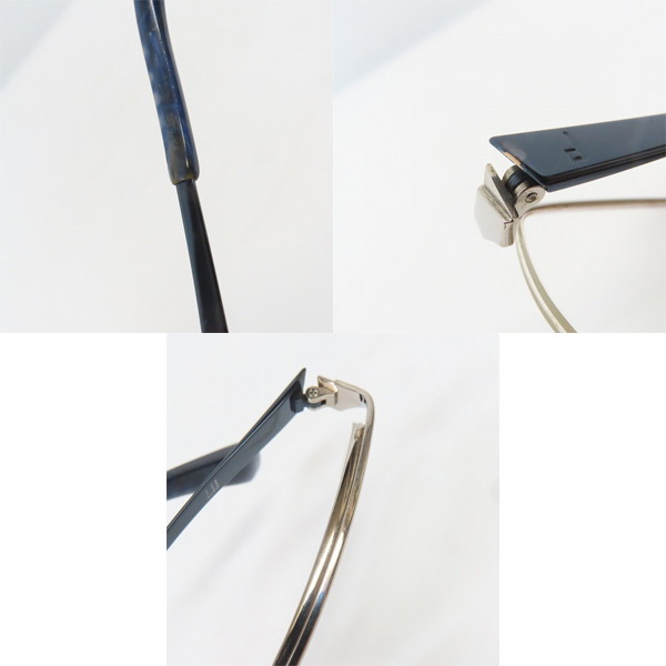 実際に弊社で買取させて頂いたDunhill/ダンヒル ハーフリム アイウエア 度入り/メガネフレーム 513の画像 7枚目