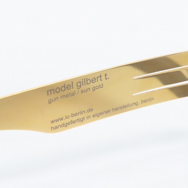 実際に弊社で買取させて頂いたic! berlin/アイシーベルリン gilbert t. メタルフレーム 眼鏡/メガネフレーム/アイウェアの画像 7枚目