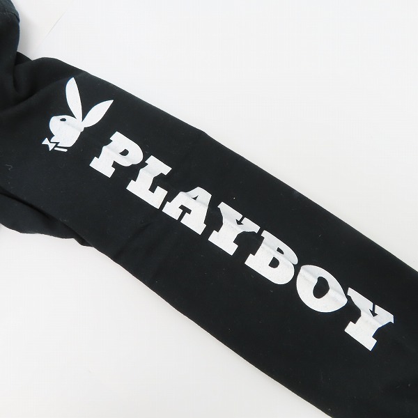 実際に弊社で買取させて頂いたCALEE×PLAYBOY/キャリー×プレイボーイ 袖プリント ロンT/カットソー /Lの画像 7枚目