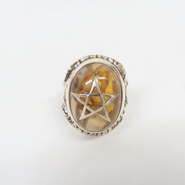 実際に弊社で買取させて頂いたALEX STREETER/アレックスストリーター エンジェルハートリング SPストーン クラックストーン/19号の画像 1枚目