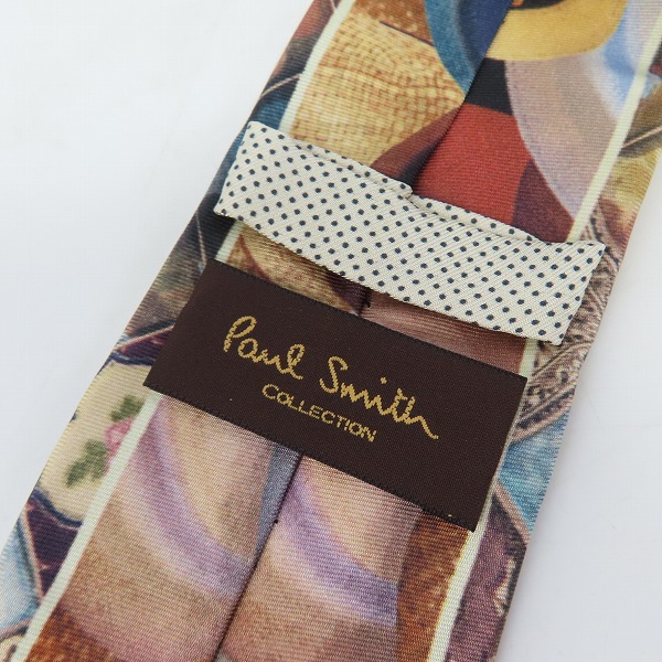 実際に弊社で買取させて頂いたPaul Smith/ポールスミス Collection フラワー/絵画 総柄 シルクネクタイの画像 1枚目