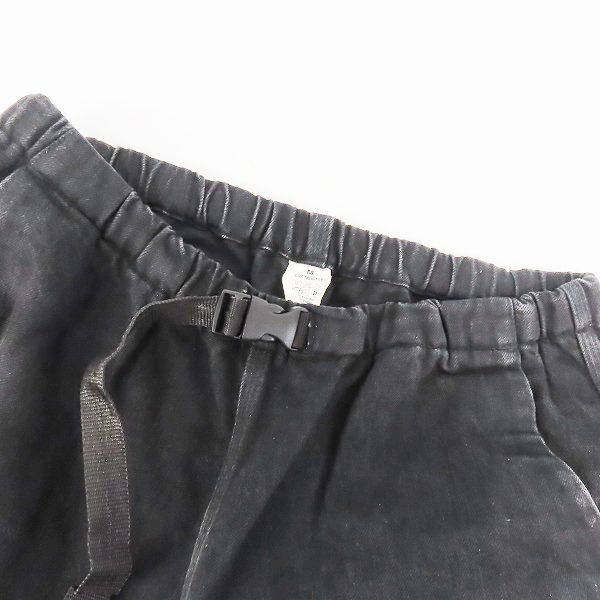 実際に弊社で買取させて頂いたCALEE/キャリー ブラック デニムパンツ ウエストゴム/Mの画像 5枚目