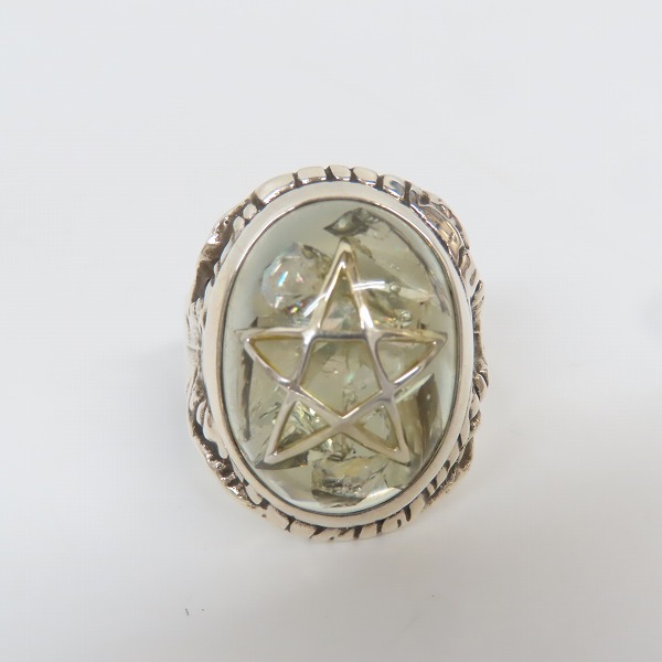 実際に弊社で買取させて頂いたALEX STREETER/アレックスストリーター エンジェルハートリング クラッククリア /18.5号の画像 1枚目