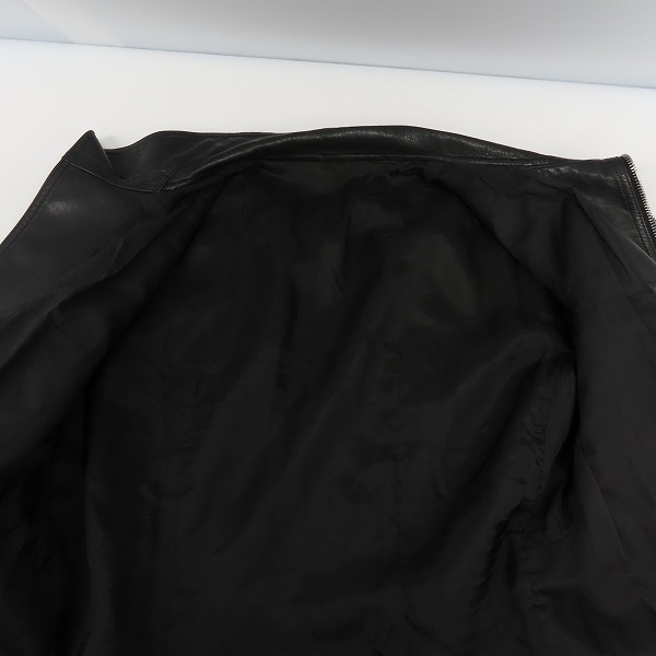実際に弊社で買取させて頂いたRick Owens/リックオウエンス 18SS レザージャケット  RU18S5762-LCW/48の画像 7枚目
