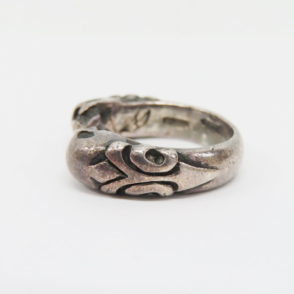 実際に弊社で買取させて頂いたCRAZY PIG/クレイジーピッグ ツインスカルリング 16.5号の画像 2枚目