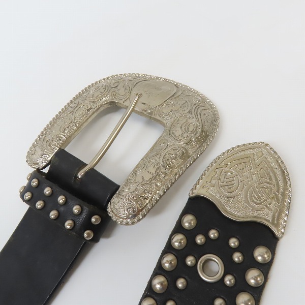 実際に弊社で買取させて頂いたHysterics/ヒステリックス スタッズ ウエスタンベルトの画像 2枚目