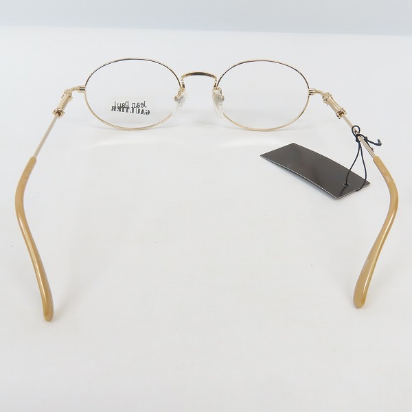 実際に弊社で買取させて頂いたJean Paul GAULTIER/ジャンポールゴルチエ メガネフレーム ゴールド 55-6101の画像 3枚目