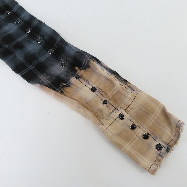 実際に弊社で買取させて頂いたLGB/ルグランブルー SHIRT-G/MID+BREACH グラデーション チェックシャツ 6106HCC/0の画像 7枚目