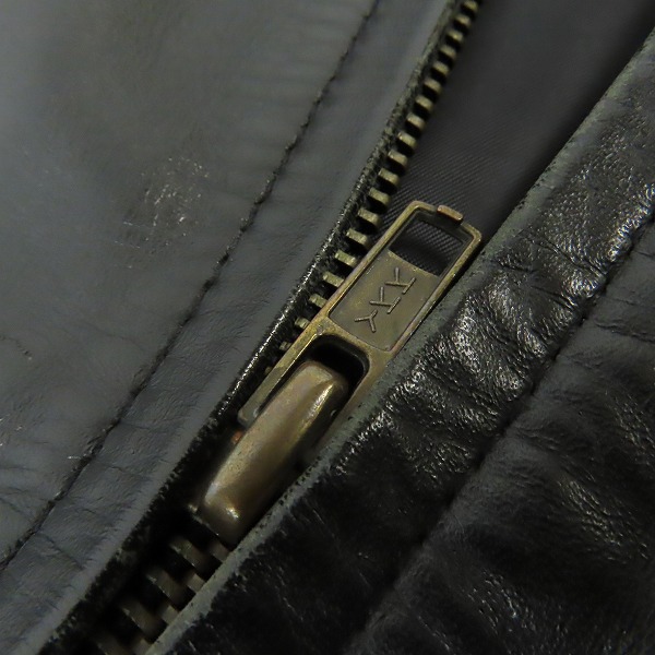 実際に弊社で買取させて頂いたPaul Smith London/ポールスミス 牛革 レザー ジャケット/シングルライダース 487335 26DL/Mの画像 7枚目