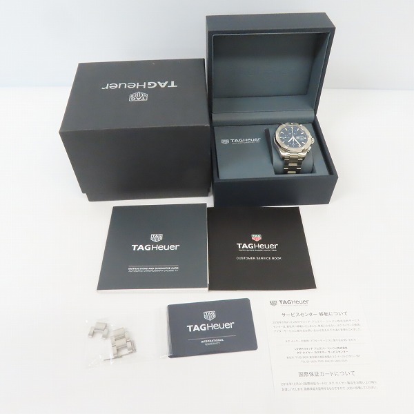 実際に弊社で買取させて頂いたTAG Heuer/タグホイヤー アクアレーサー クロノグラフ 自動巻き腕時計 CAY2110-0の画像 9枚目