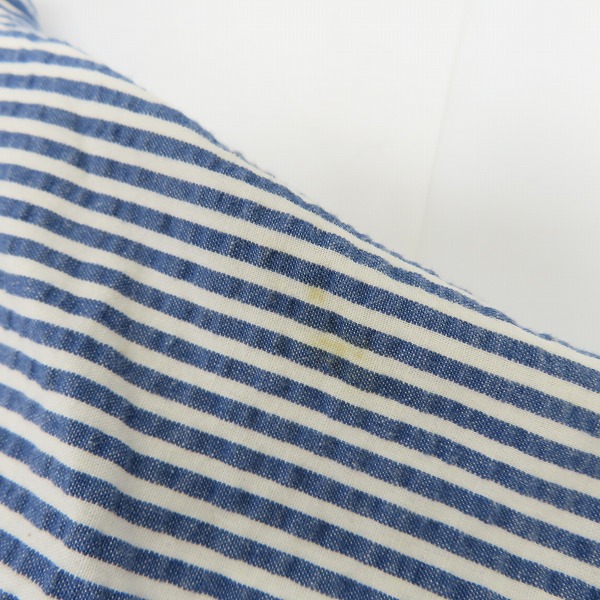 実際に弊社で買取させて頂いたCALEE/キャリー バンドカラー ストライプ 長袖シャツ /Mの画像 7枚目