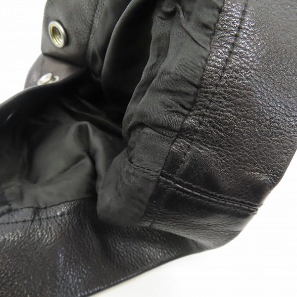 実際に弊社で買取させて頂いたRick Owens/リックオウエンス 18SS レザージャケット  RU18S5762-LCW/48の画像 6枚目