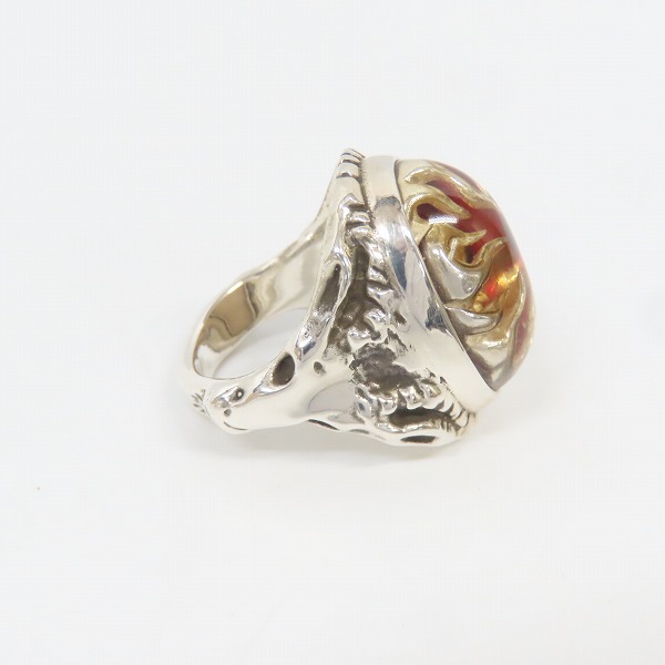 実際に弊社で買取させて頂いたALEX STREETER/アレックスストリーター エンジェルハートリング リングオブファイア K18ゴールドスター/19号の画像 4枚目