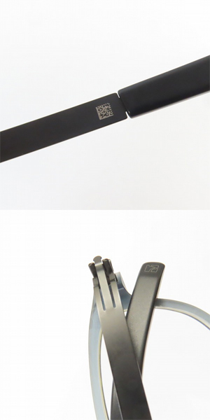 実際に弊社で買取させて頂いたic! berlin/アイシーベルリン linearity メタル/セル デミ柄 眼鏡/メガネフレーム/アイウェアの画像 9枚目