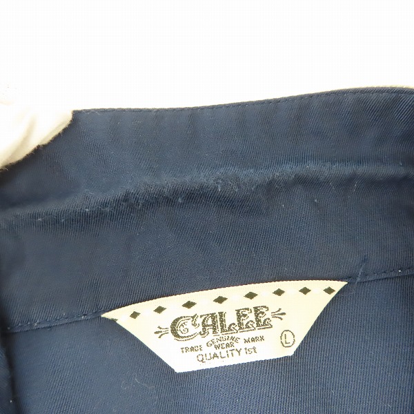 実際に弊社で買取させて頂いたCALEE/キャリー レーヨン 刺繍 オープンカラー 半袖シャツ /Lの画像 6枚目