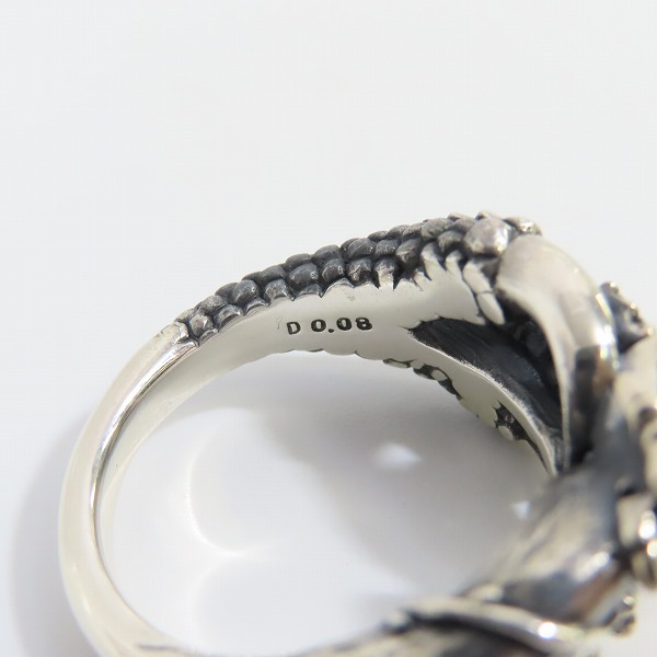 実際に弊社で買取させて頂いたBloody Mary/ブラッディマリー バルブリング ｗ/ガーネット/ブラックダイヤ 21号の画像 7枚目