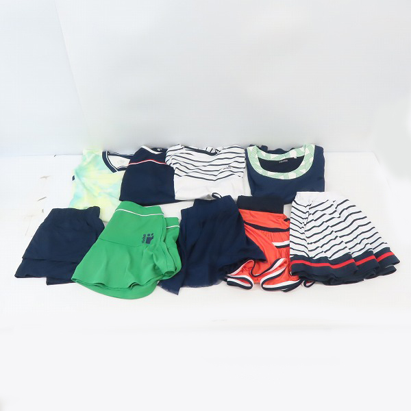 実際に弊社で買取させて頂いた【おまとめ】NEW BALANCE/ニューバランス FILA/フィラ 他 レディース テニスウェア/Tシャツ/スコート/スカート 等