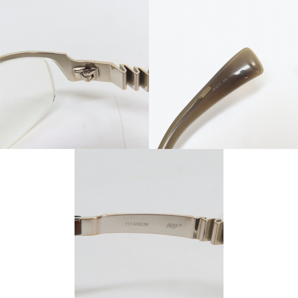 実際に弊社で買取させて頂いた999.9/フォーナインズ 度入り 眼鏡/メガネフレーム/アイウェア S-90Tの画像 6枚目