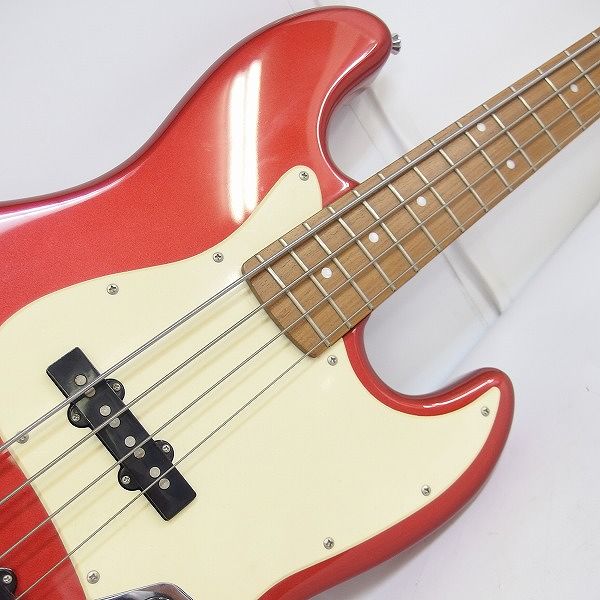 実際に弊社で買取させて頂いた★BUSKER'S/バスカーズ ジャズベース Type メタリックレッド エレキベースの画像 4枚目