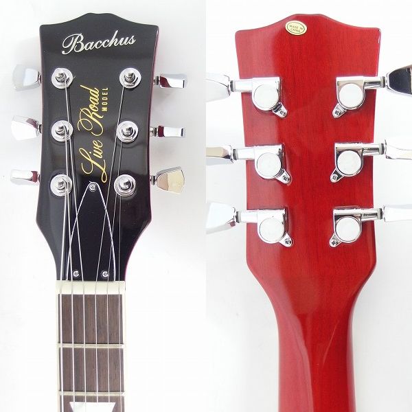 実際に弊社で買取させて頂いた★Bacchus/バッカス Live Road BLP-BP/R RD-B レスポール スタンダードType ソフトケース付の画像 3枚目