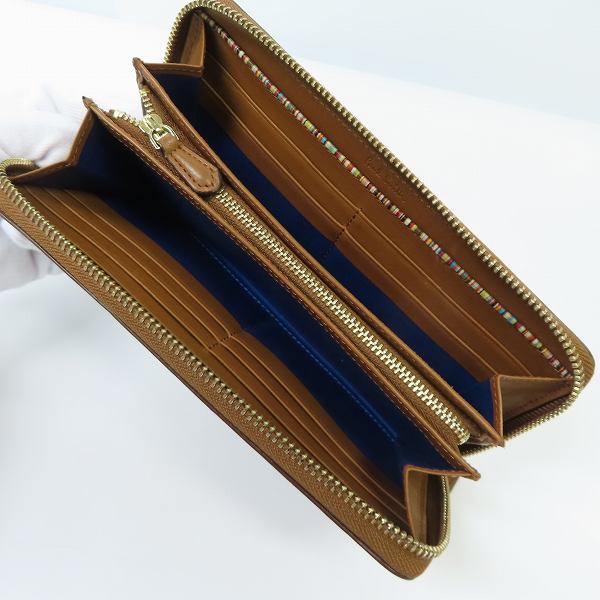 実際に弊社で買取させて頂いたPaulSmith/ポールスミス レザー ラウンドファスナー ウォレット/財布の画像 3枚目