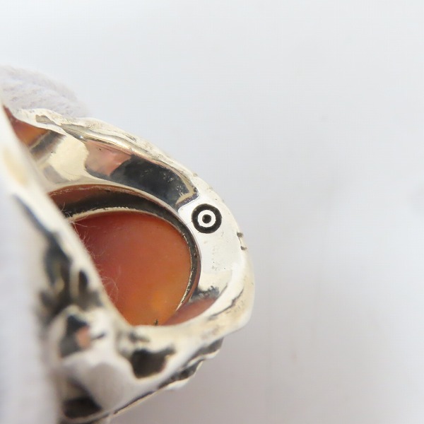 実際に弊社で買取させて頂いたALEX STREETER/アレックスストリーター エンジェルハートリング SPストーン オレンジ/18.5-19号の画像 6枚目