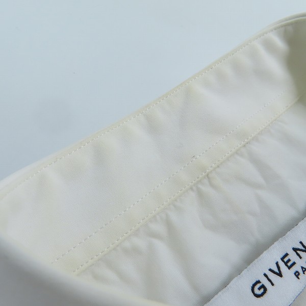 実際に弊社で買取させて頂いた【JPタグ】GIVENCHY/ジバンシィ スター刺繍入りドレスシャツ 比翼シャツ/39の画像 7枚目