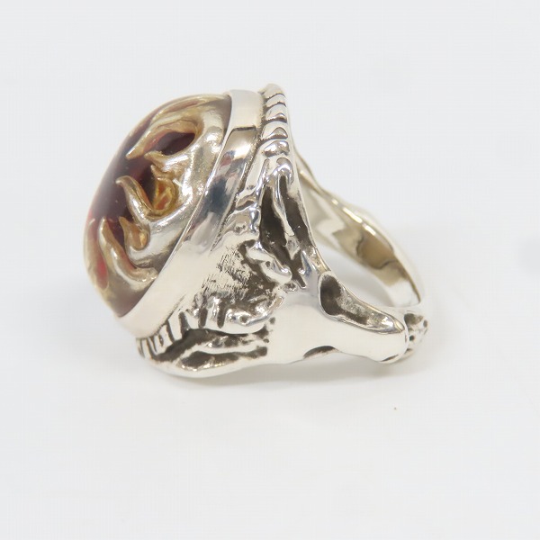 実際に弊社で買取させて頂いたALEX STREETER/アレックスストリーター エンジェルハートリング リングオブファイア K18ゴールドスター/19号の画像 2枚目