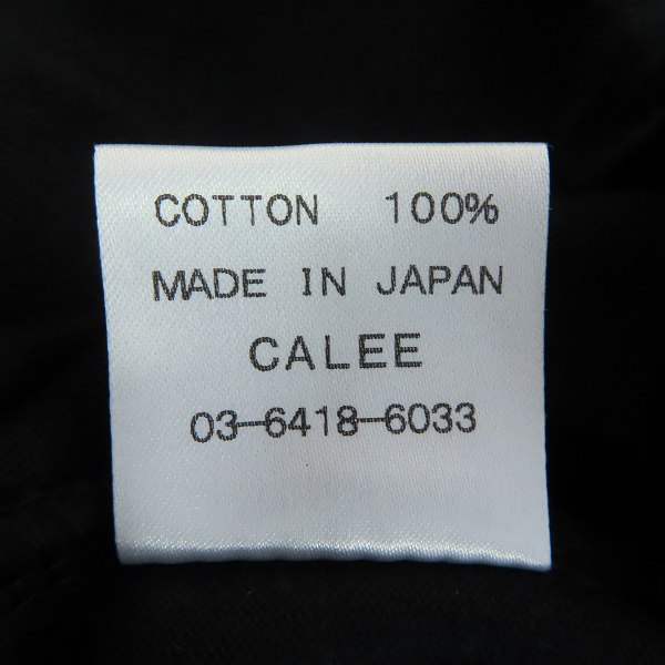 実際に弊社で買取させて頂いた【未使用】CALEE/キャリー Tiger pattern logo L/S t-shirt タイガーロゴ Tシャツ CL-22SS003/Lの画像 3枚目
