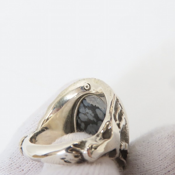 実際に弊社で買取させて頂いたALEX STREETER/アレックスストリーター エンジェルハートリング SPストーン マーブル /18.5-19号の画像 6枚目