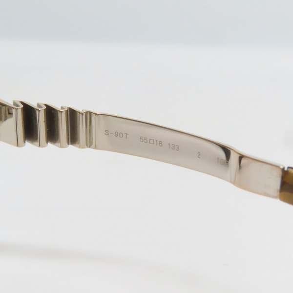 実際に弊社で買取させて頂いた999.9/フォーナインズ 度入り 眼鏡/メガネフレーム/アイウェア S-90Tの画像 5枚目