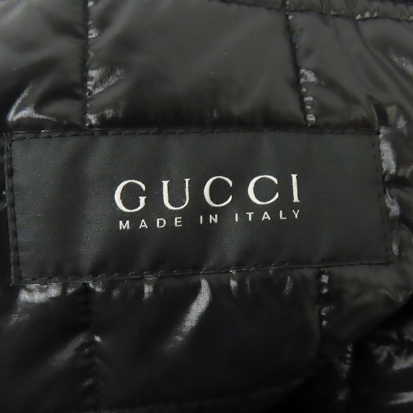 GUCCI/グッチ スエード切替 キルティングジャケット 197695 Z4063/44の