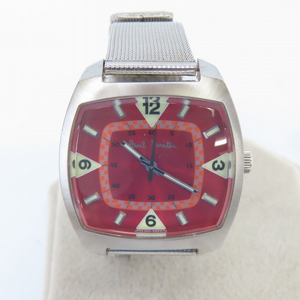 実際に弊社で買取させて頂いたPaul Smith/ポールスミス AUTOMATATIC 自動巻き アナログ腕時計/8220-824709 レッド