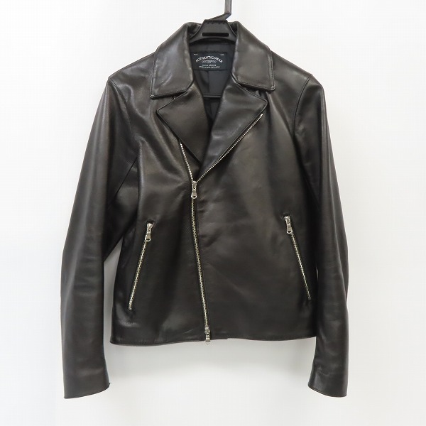 実際に弊社で買取させて頂いたUNITED ARROWS GREEN LABEL RELAXING/ユナイテッドアローズ 牛革 レザー ダブルライダースジャケット/M