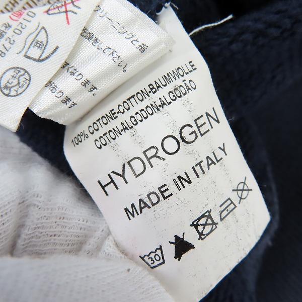 実際に弊社で買取させて頂いたHYDROGEN/ハイドロゲン ロゴ スウェットジップブルゾン/Lの画像 3枚目