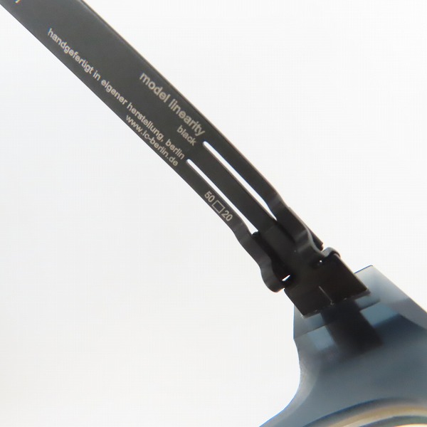 実際に弊社で買取させて頂いたic! berlin/アイシーベルリン linearity メタル/セル デミ柄 眼鏡/メガネフレーム/アイウェアの画像 7枚目