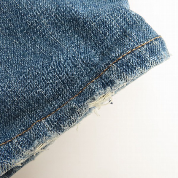 実際に弊社で買取させて頂いた【JPタグ】BALMAIN/バルマン 蛇腹バイカーデニムパンツ S7H9551TO14E/28の画像 6枚目