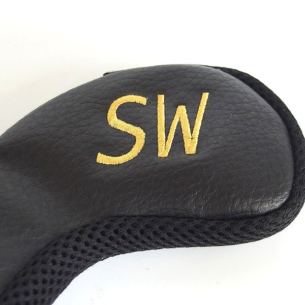 実際に弊社で買取させて頂いたTitleist/タイトリスト アイアン用ヘッドカバー #3～9,P,Sw 9個セット ブラックの画像 3枚目